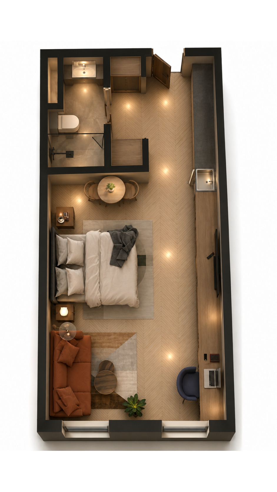 Номер suite — планировка